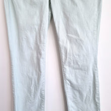 Load image into Gallery viewer, NYDJ Sheri Slim Jeans Mint Green Straight Leg Women’s UK 10 US 6 Lift & Tuck