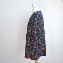Load image into Gallery viewer, The Korner Quilted Tunic Top Pockets Mini Dress Ditsy Floral Smock Linen UK 10