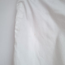 Load image into Gallery viewer, Celine Trousers White Cropped Size 42 UK 12/14 Chinos Cotton Stretch Work Slim