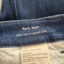 Load image into Gallery viewer, 2 Mih Paris Jeans Bundle 26 Mid Rise Cropped Slim Fit Dark Mid Wash Stretch