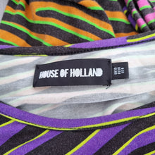 Load image into Gallery viewer, House of Holland Dress Bodycon Multicoloured Zebra Animal Print Long Sleeves 10