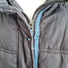 Load image into Gallery viewer, Mantaray Puffer Coat Grey UK 14 Faux Fur Hooded Padded Winter Pockets Jacket