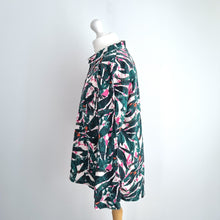 Load image into Gallery viewer, White Stuff Shirt Blouse 100% Organic Cotton Abstract Print Long Sleeves Size 14