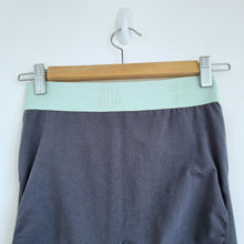 Load image into Gallery viewer, Sweaty Betty Leggings Grey Ruched Legs 7/8 Length Stretch Gym Cotton Blend Small