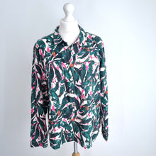 Load image into Gallery viewer, White Stuff Shirt Blouse 100% Organic Cotton Abstract Print Long Sleeves Size 14