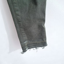 Load image into Gallery viewer, J Brand Skinny Jeans Khaki Green 23 XS Distressed Alana Ripped Mid Rise Stretch