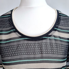 Load image into Gallery viewer, Scotch & Soda Blouse Small Maison Scotch À La Belle Étoile Sheer Striped Black