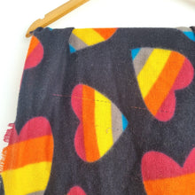 Load image into Gallery viewer, Accessorize Rainbow Heart Scarf Navy Multicolour Oversized Shawl Wrap Pride