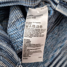 Load image into Gallery viewer, Karen Millen Skirt Pencil Bodycon Blue Rib Knit Striped Bandage Stretch 8 Size1