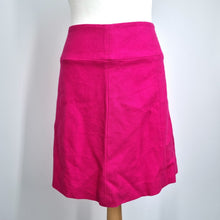 Load image into Gallery viewer, Hobbs London Mini Skirt Hot Pink UK 14 100% Wool Lined A Line Work Office