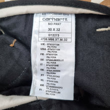Load image into Gallery viewer, Carhartt Camo Trousers Men's Sid Pants Brown Chinos Beige Workwear Army 30 x 32