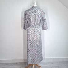 Load image into Gallery viewer, Country Collection Shirt Dress UK 14 Midi Belted Abstract Print Pockets Cotton