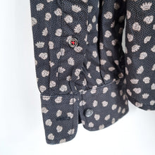 Load image into Gallery viewer, Diesel Men's Shirt Skull Crown Print Grey Slim Fit Long Sleeves Cotton Size XL