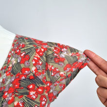 Load image into Gallery viewer, Nomads Floral Tunic Top UK 10 100% Cotton Red Green Boho Summer Blouse Indian