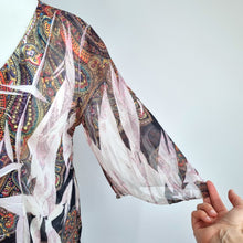 Load image into Gallery viewer, Simply Irresistible Beach Coverup Tunic Dress 2XL Paisley Print Boho Summer Top