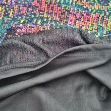 Load image into Gallery viewer, Bonmarché Multicolour Sequin Pencil Skirt UK 20 Party Evening NEW Rainbow Plus