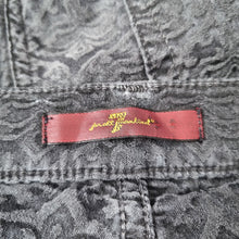 Load image into Gallery viewer, 7 for All Mankind Jeans Damask Print Skinny Grey Mid Rise Stretch Paisley W 29