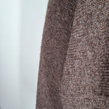 Load image into Gallery viewer, Ochre Jumper Cashmere Lambswool Brown Roll Neck One Size Knit Nepal Oversized