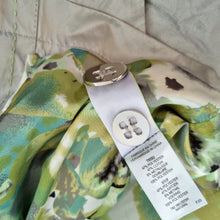 Load image into Gallery viewer, M&S Per Una Trenchcoat Light Gold Metallic Belted Lined Tiered Back Party 14