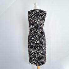 Load image into Gallery viewer, L. K. Bennett Dress 100% Silk Cocktail Shift Black Lined Cowl Neck Smart Size 10