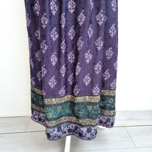 Load image into Gallery viewer, Vintage Monsoon Maxi Dress Pockets Jacquard Block Print Boho Navy Paisley Sz 16