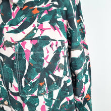 Load image into Gallery viewer, White Stuff Shirt Blouse 100% Organic Cotton Abstract Print Long Sleeves Size 14