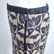 Load image into Gallery viewer, Hoss Intropia Skirt Gold Jacquard A Line Pockets Work Party Above Knee Cotton 10