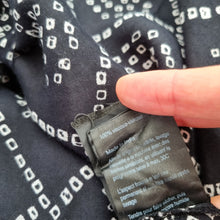 Load image into Gallery viewer, Masai Dress Tunic Pockets XL High Low Midi Black Long Sleeves Print Lagenlook