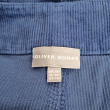 Load image into Gallery viewer, Oliver Bonas Corduroy Trousers 18 20 NEW Wide Leg Cropped Pockets Blue RRP £65