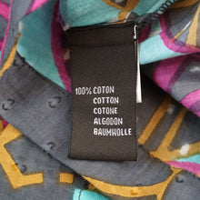 Load image into Gallery viewer, Antik Batik Blouse Top Shirred Smock Print Multicolour Turquoise Cotton Boho 12