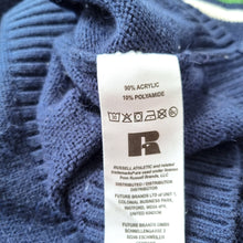Load image into Gallery viewer, Vintage Russel Athletic Jumper Knit Logo Men's Navy Blue Sweater Preppy XS