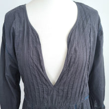 Load image into Gallery viewer, Day Birger et Mikkelsen Dress UK 12 Black 100% Cotton Boho Casual Deep V Pockets