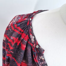 Load image into Gallery viewer, Isabel Marant x H&M Blouse 100% Silk Size 14Y+ UK 8 10 Abstract Studded Peasant