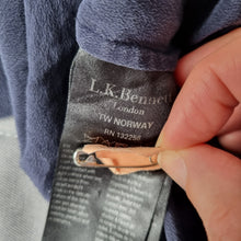 Load image into Gallery viewer, LK Benett 100% Silk Top UK 12 Navy Blue Sleeveless Blouse Tank Work Office Chic