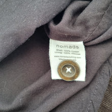 Load image into Gallery viewer, Nomads Corduroy Skirt Brown A Line Knee Length Pockets Lined Buttons Cotton 10