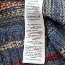 Load image into Gallery viewer, Mantaray Men's Jumper Fair Isle Pattern Wool Blend Chunky Knit Blue Pullover XL