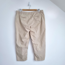 Load image into Gallery viewer, Fat Face Crop Chinos Lulworth Trousers UK 14 Beige Stretch Cotton Mid Rise