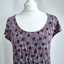 Load image into Gallery viewer, White Stuff Tunic Top Burgundy UK 16 Polka Dot Pockets Jersey 100% Cotton Scoop