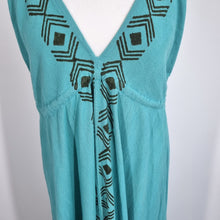 Load image into Gallery viewer, Zecca Maxi Dress Turquoise Blue Backless Strappy Boho Festival Summer One Size