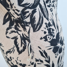 Load image into Gallery viewer, M&S Per Una Dress UK 14 Long Midi Maxi Fit & Flare Beige Floral 100% Cotton