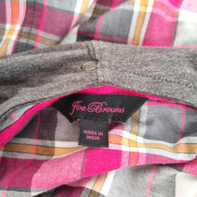 Load image into Gallery viewer, Joe Browns Shirt Plaid Removable Hood Check Snap Pink Cotton Tunic Plus Size 32