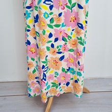 Load image into Gallery viewer, Monsoon Maxi Dress Casual Floral Print Jersey Multi Milkmaid Stretch Size Large
