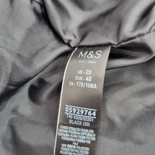 Load image into Gallery viewer, Marks & Spencer Gilet Padded Black Quilted Jacket Sleeveless Pockets Zip Up 20