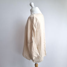 Load image into Gallery viewer, Elemente Clemente 100% Linen Top Size 1 UK 10 12 Beige Blouse Lagenlook Neutral