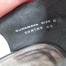 Load image into Gallery viewer, Hotter Surabaya Wedge Sandals UK 6 Black Leather Comfort Gladiador Fishermen