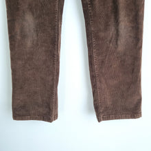 Load image into Gallery viewer, NYDJ Brown Corduroy Jeans Trousers Straight Leg Size UK 14 Stretch Cotton