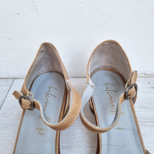 Load image into Gallery viewer, Lilimill Shoes Real Leather Mary Janes Ankle Strap Tan Mid Ankle Strap EU41 UK8