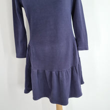 Load image into Gallery viewer, Chinti and Parker Dress Skater Navy Long Sleeves Sweater Cotton Casual Medium