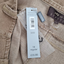 Load image into Gallery viewer, Per Una Midi Skirt 18 NEW M&S Beige Stretch Maxi A Line Pocket Western Denim