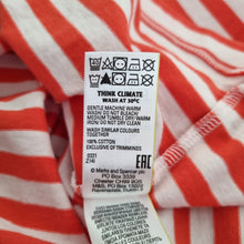 Load image into Gallery viewer, Marks & Spencer Striped T-shirt UK 24 Pink Breton 100% Cotton Short Sleeve Top